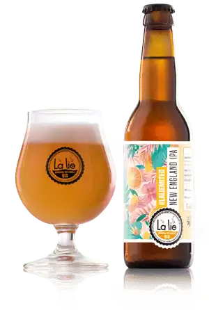 Packshot représentant une bière normande de la gamme #LaLiemited de la Brasserie La Lie